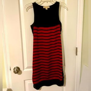 Michael Kors silk striped tunic dress